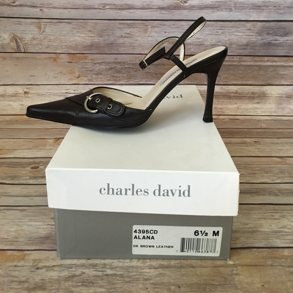 Charles David Buckle Detail Pumps